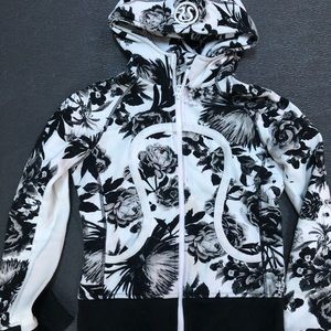 lululemon athletica Black and White Floral Jacket